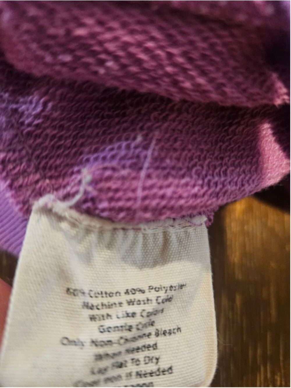 Women's Ivory Ella Purple Oversized Hoodie XL - Picture 8 of 8